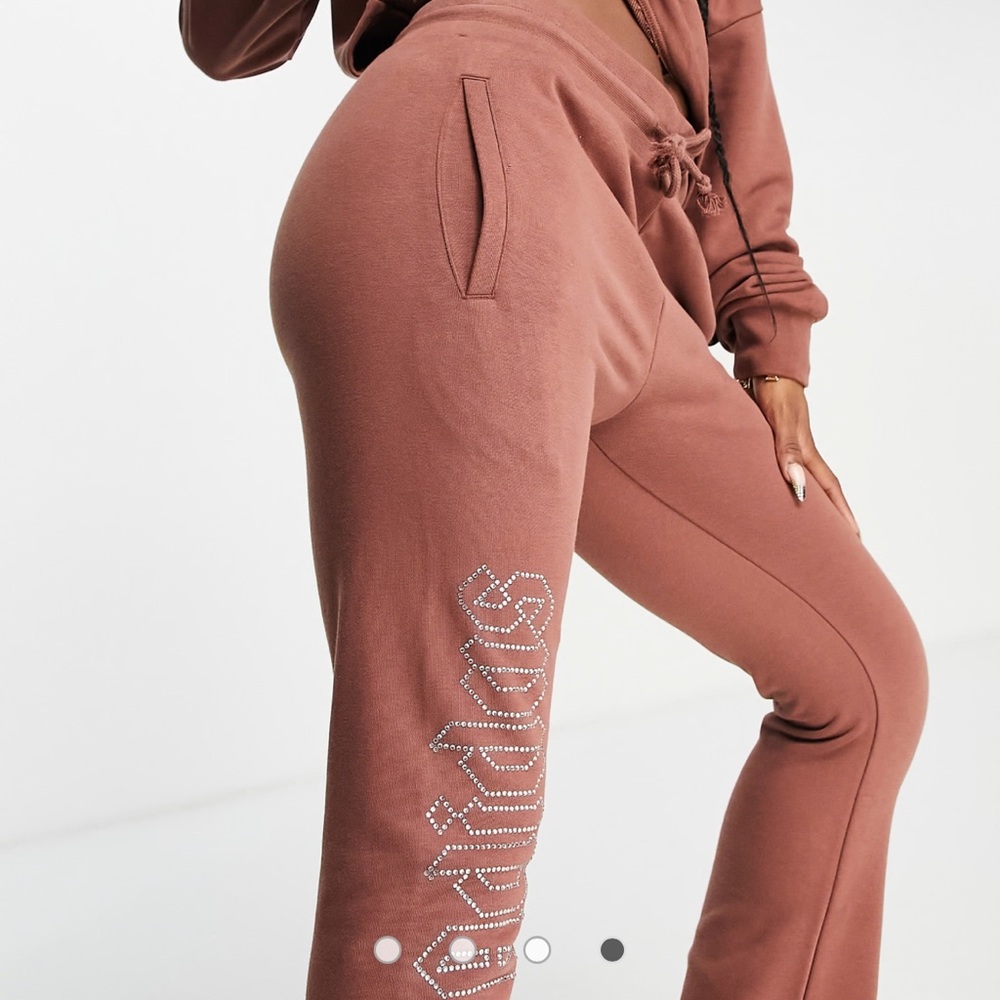 Adidas brown 2000s bedazzled Sweatpants